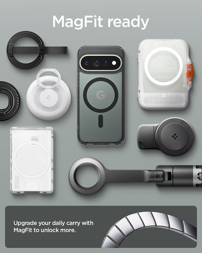 ACS11452 - Pixel 11 Pro XL Ultra Hybrid (Mag Fit) Frost Black compatible with MagFit accessories for secure magnetic attachment and expanded everyday convenience.