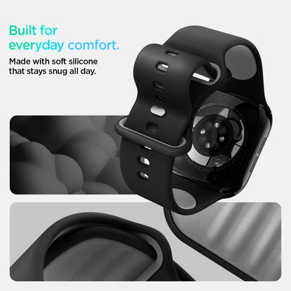 AMP09324 - Apple Watch Series - Nano Pop 42mm in Black Sesame built for everyday comfort. Made with soft silicone that stays snug all day.