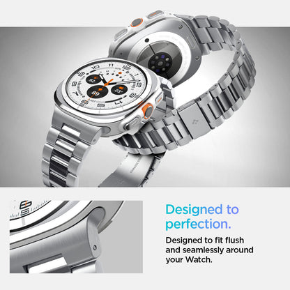 AMP08823 - Watch Ultra (47mm) Modern Fit 316L Band in Silver designed perfection. Designed to fit flush and seamlessly around your watch.