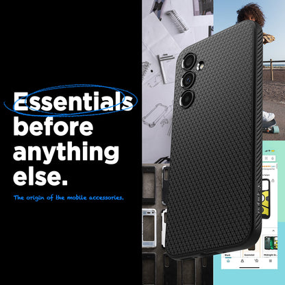 ACS05885 - Galaxy A54 5G Case Liquid Air in Matte Black essentials before anything else. The origin of the mobile accessories.