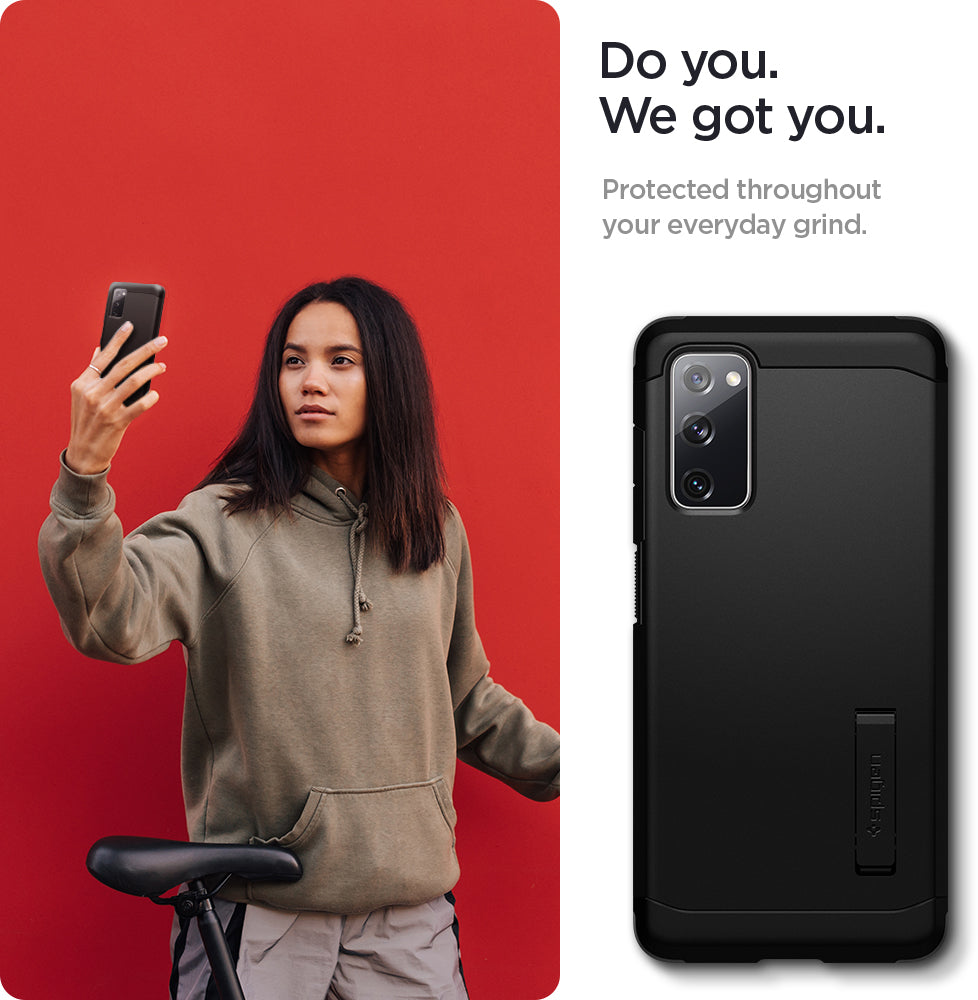 ACS02279 - Galaxy S20 FE Tough Armor Case in black do you. we got you. Protected throughout your everyday grind.