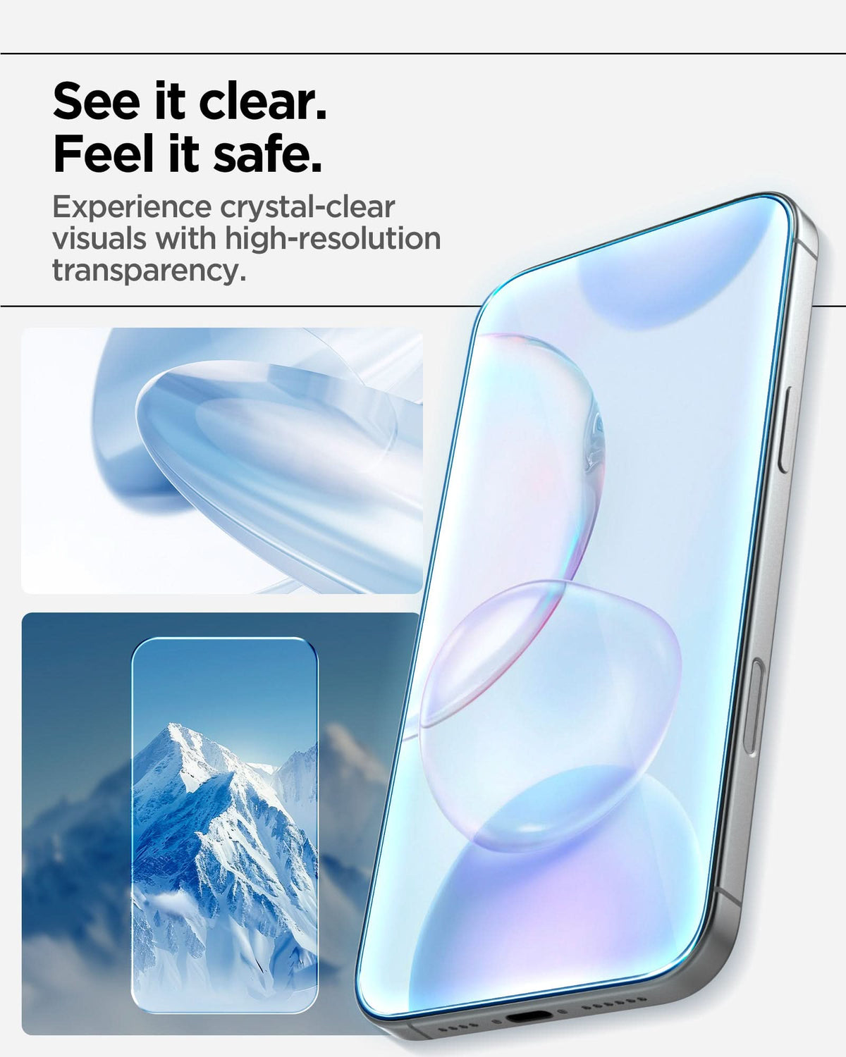 AGL11323- iPhone 17 Series - Glas.tR AlignMaster S showing see it clear feel it safe.