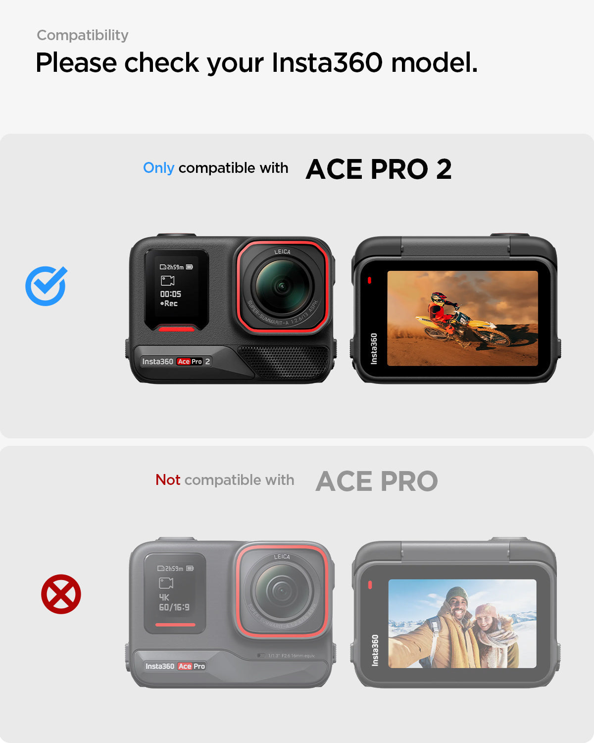 AGL09769 - Ace Pro 2 Glas.tR SLIM showing front and display and check your compatibility