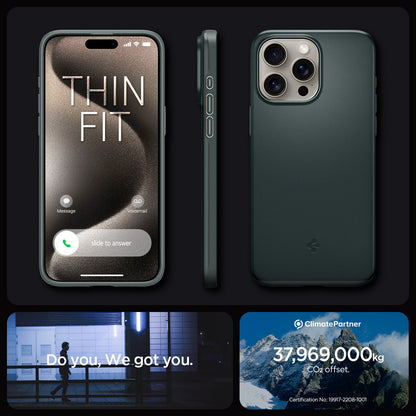 ACS06548 - iPhone 15 Pro Max Case Thin Fit in abyss green thin fit. do you. we got you.