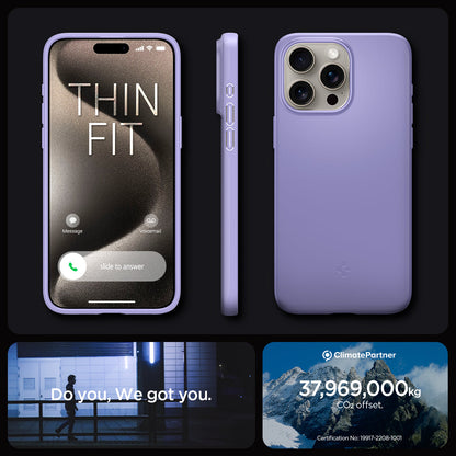 ACS06549 - iPhone 15 Pro Max Case Thin Fit in iris purple thin fit. do you. we got you.