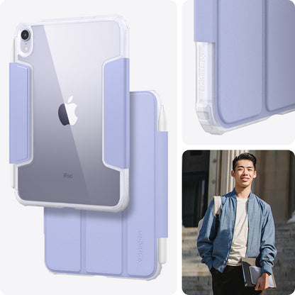 ACS03897 - iPad Mini 6 Case Ultra Hybrid Pro in lavender showing the back, partial front and partial side