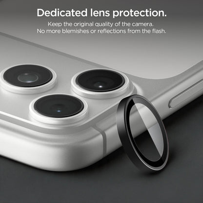 AGL12043 - iPhone 18 Pro Max / iPhone 18 Pro Optik Pro EZ Fit Lens Protector in black showing individual lens protectors designed to cover each camera lens while maintaining clear image quality.