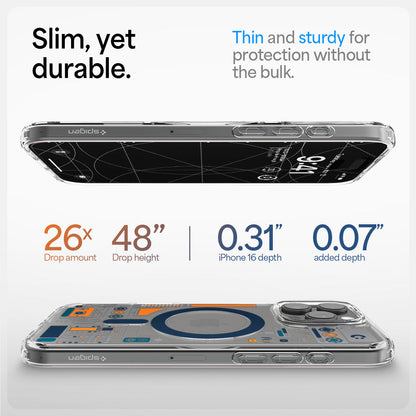 ACS08727 - iPhone 16 Pro Ultra Hybrid Analogue (Mag Fit) showing slim yet durable