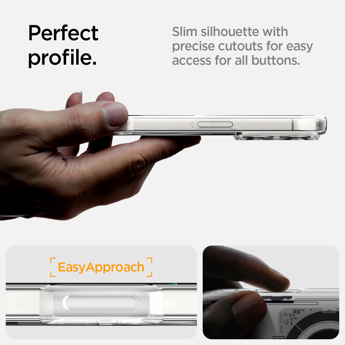 ACS08792 - iPhone 16 Pro Case Ultra Hybrid Neo One (MagFit) perfect profile. Slim silhouette with precise cutouts for easy access for all buttons.