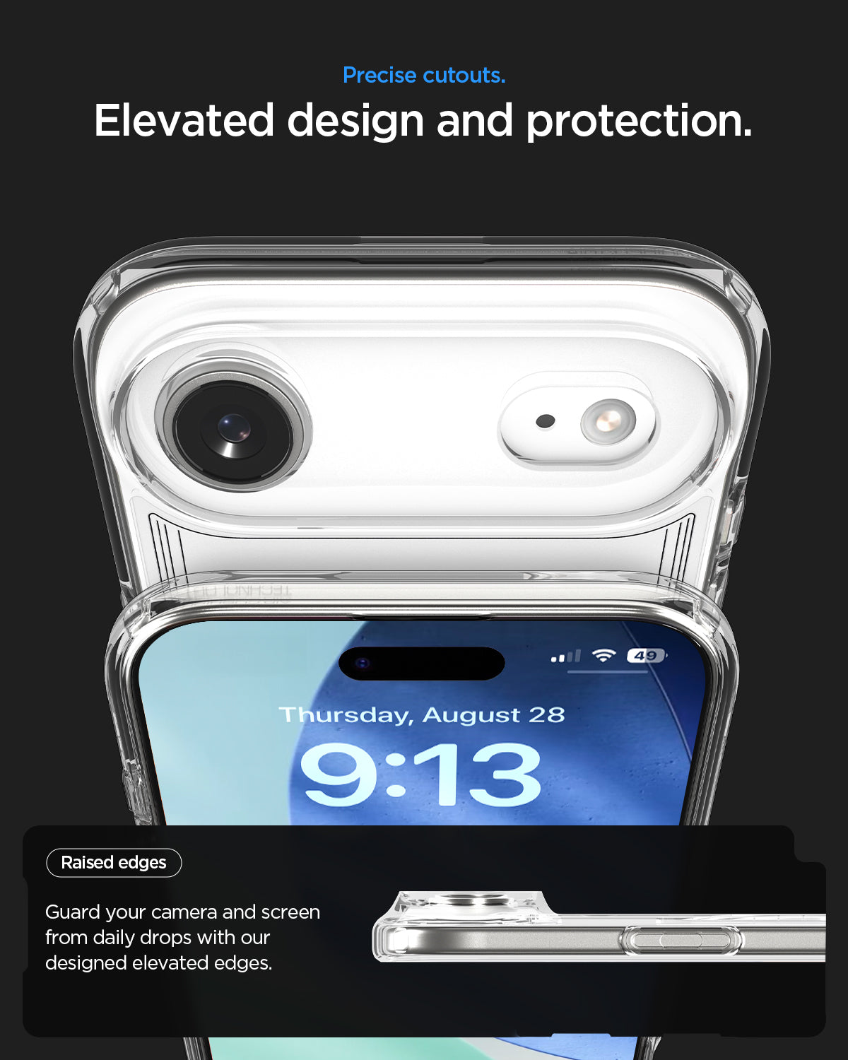 ACS10059 - iPhone 17 Air Ultra Hybrid Neo One (MagFit) showing precise cutouts. Elevated design and protection.