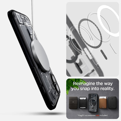ACS08208 - iPhone 16 Case Ultra Hybrid Zero One (MagFit) in Zero One magfit. reimagine the way you snap into reality. Magfit accessories not included.