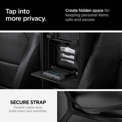 ACP09216 - Jeep Series - Center Console Hidden Storage Box | JO221 tap into more privacy create hidden space for keeping personal items safe and secure. secure strap. flexible rubber strap holds down your essentials.