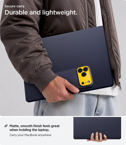 ACS11268 - MacBook Air 13-inch Nano Pop Blueberry Navy showing a durable lightweight design with a smooth matte finish