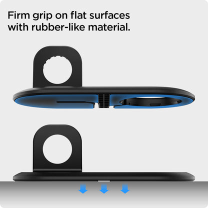 AMP02796 - Mag Fit Duo in black showing the firm grip on flat surfaces with rubber-like material
