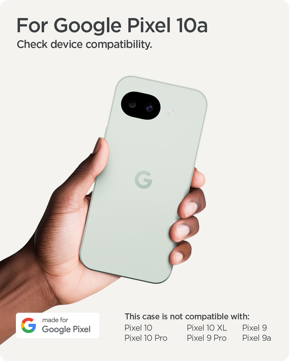 ACS11287 - Pixel 10a Nano Pop (Mag Fit) in Black Sesame showing for google Pixel 10a. check device compatibility