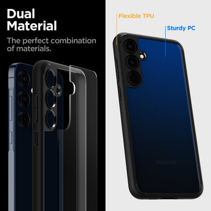 ACS07529 - Galaxy A55 5G Case Ultra Hybrid in Matte Black dual material. The perfect combination of materials.