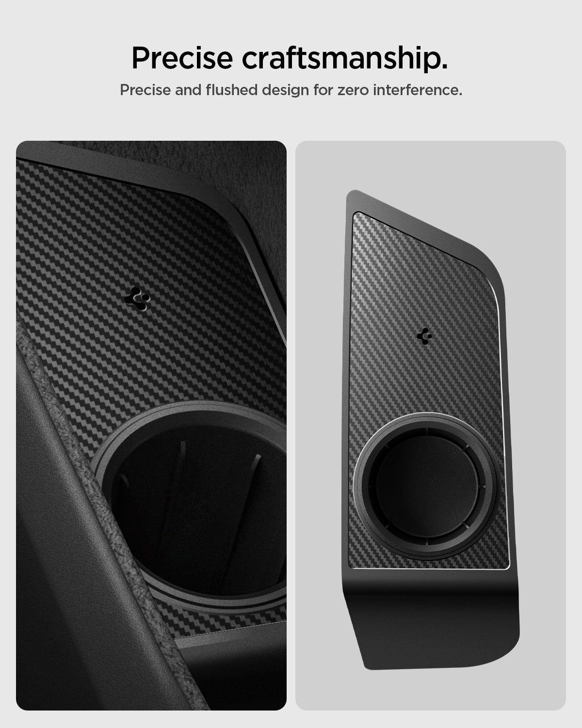 ACP11327 - Model Y Juniper (2025+) Charging Adapter Door Dock showing precise crafsmanship