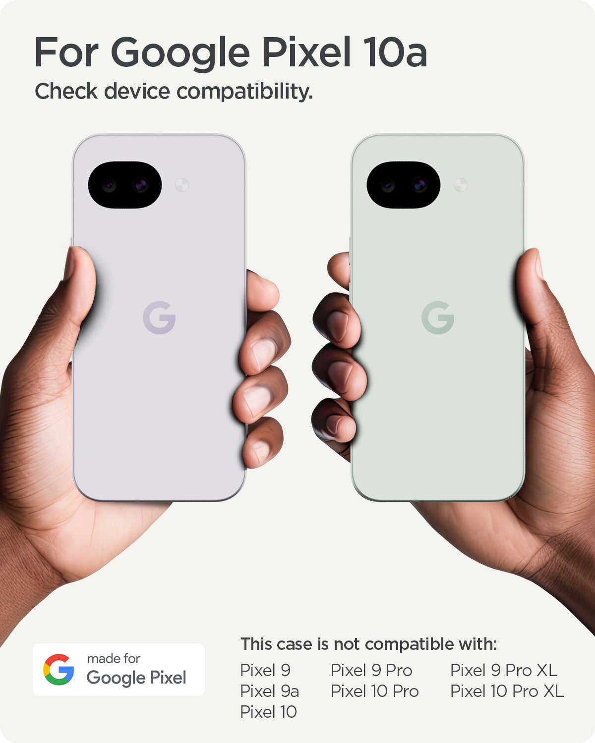 ACS11277 - Pixel 10a Ultra Hybrid Metal Ring (Mag Fit) in Clear Graphite showing for google Pixel 10a. Check your compatibility