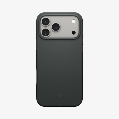 ACS09903 - iPhone 17 Pro Max Silicone Fit (MagFit) Case in green showing the back