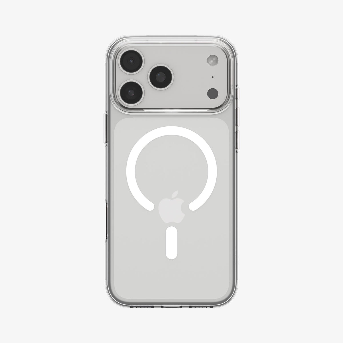 ACS09630 - iPhone 17 Pro Crystal Flex (MagFit) in Clear White showing the back