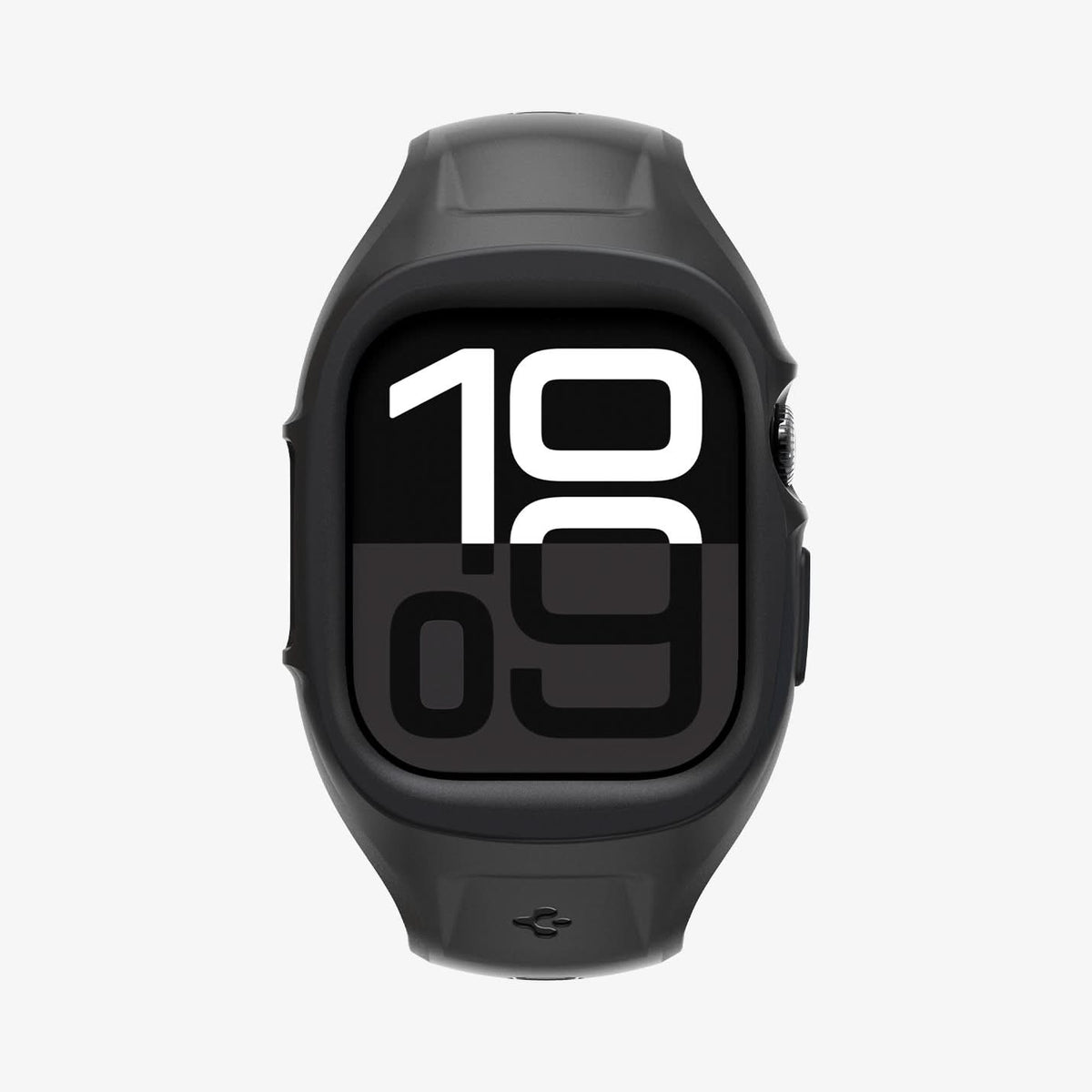 ACS09317 - Apple Watch 10 (46mm) Case Liquid Air Pro in Matte Black showing the front