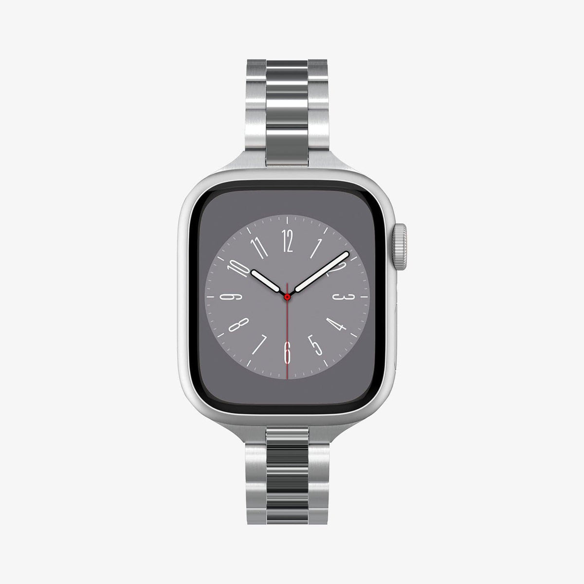 AMP06357 - Apple Watch (41mm) Modern Fit 316L Band in Silver showing the front