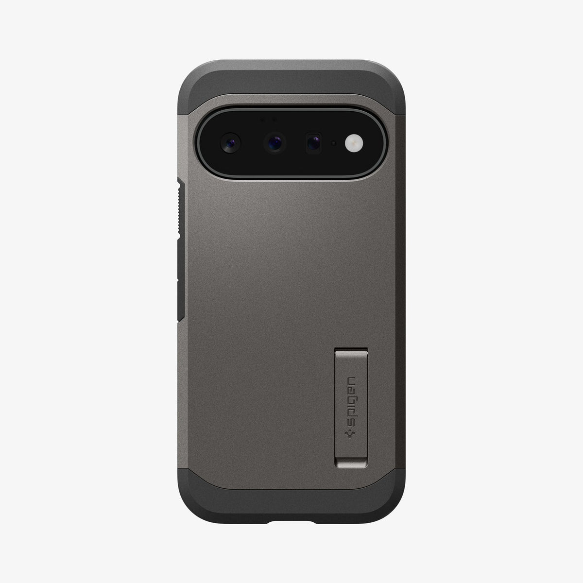 ACS11855 - Pixel 11 Tough Armor (Mag Fit) Gunmetal case featuring a built in kickstand, raised camera surround, and precise camera cutout.