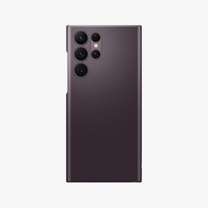 ACS04384 - Galaxy S22 Ultra 5G Case AirSkin in plum burgundy showing the back
