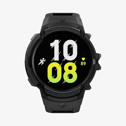 ACS03830 - Galaxy Watch 5/4 (44mm) Case Rugged Armor Pro in black showing the front