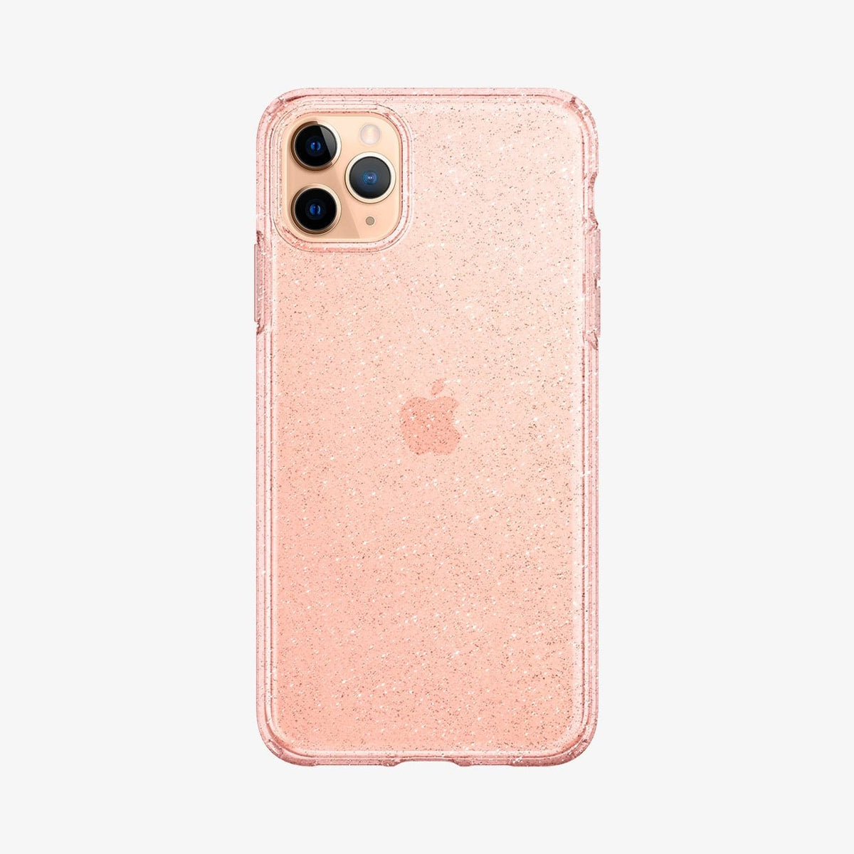 077CS27230 - iPhone 11 Pro Case Liquid Crystal Glitter in rose quartz showing the back