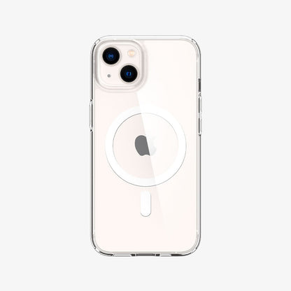 ACS03528 - iPhone 13 Case Ultra Hybrid Mag Safe Compatible in white showing the back