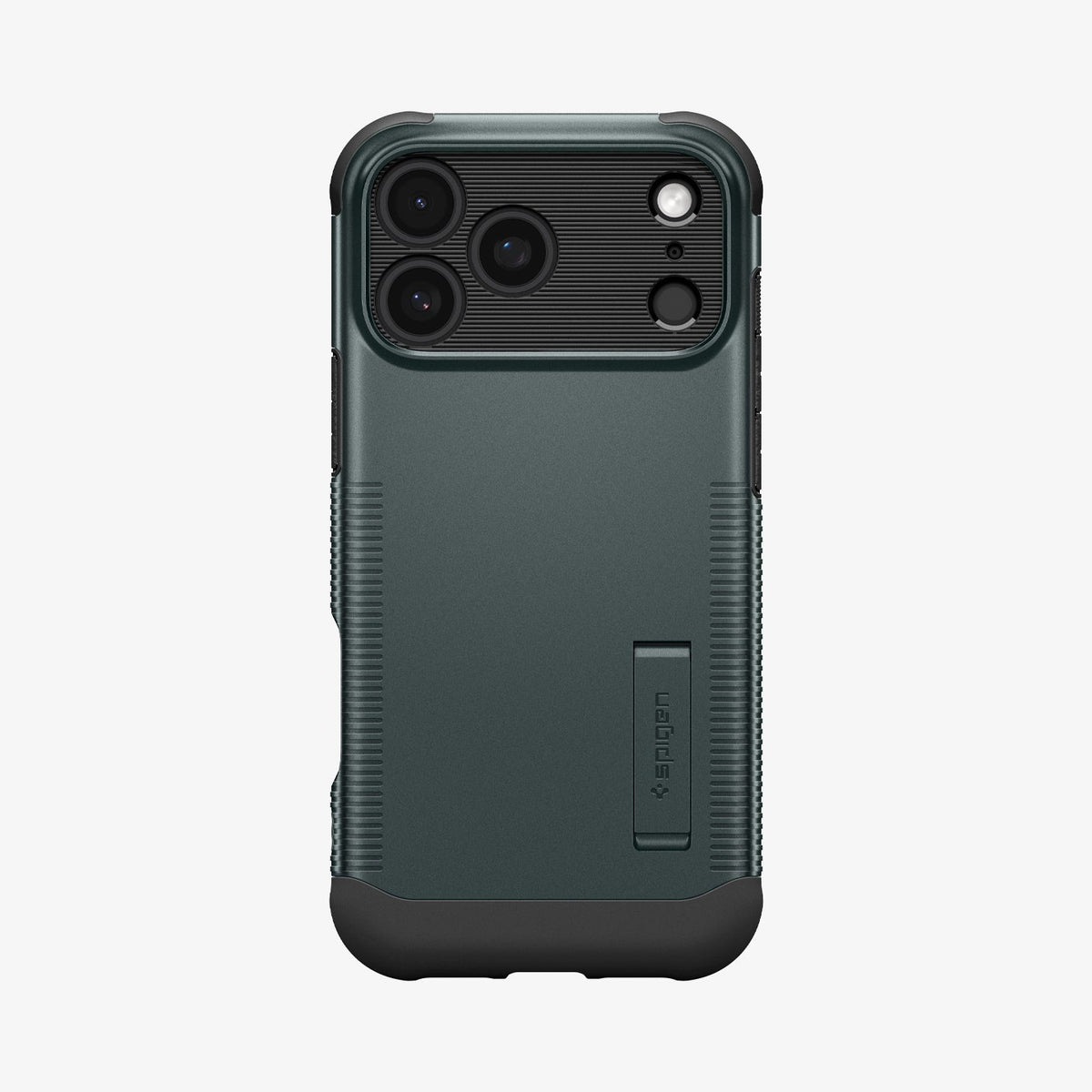 ACS09673 - iPhone 17 Pro Max Slim Armor (MagFit) in Abyss Green showing the back