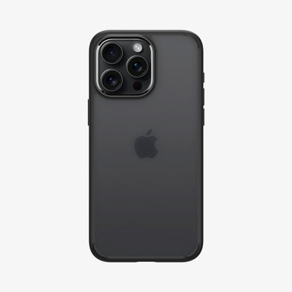 ACS06709 - iPhone 15 Pro Case Ultra Hybrid in frost black showing the back