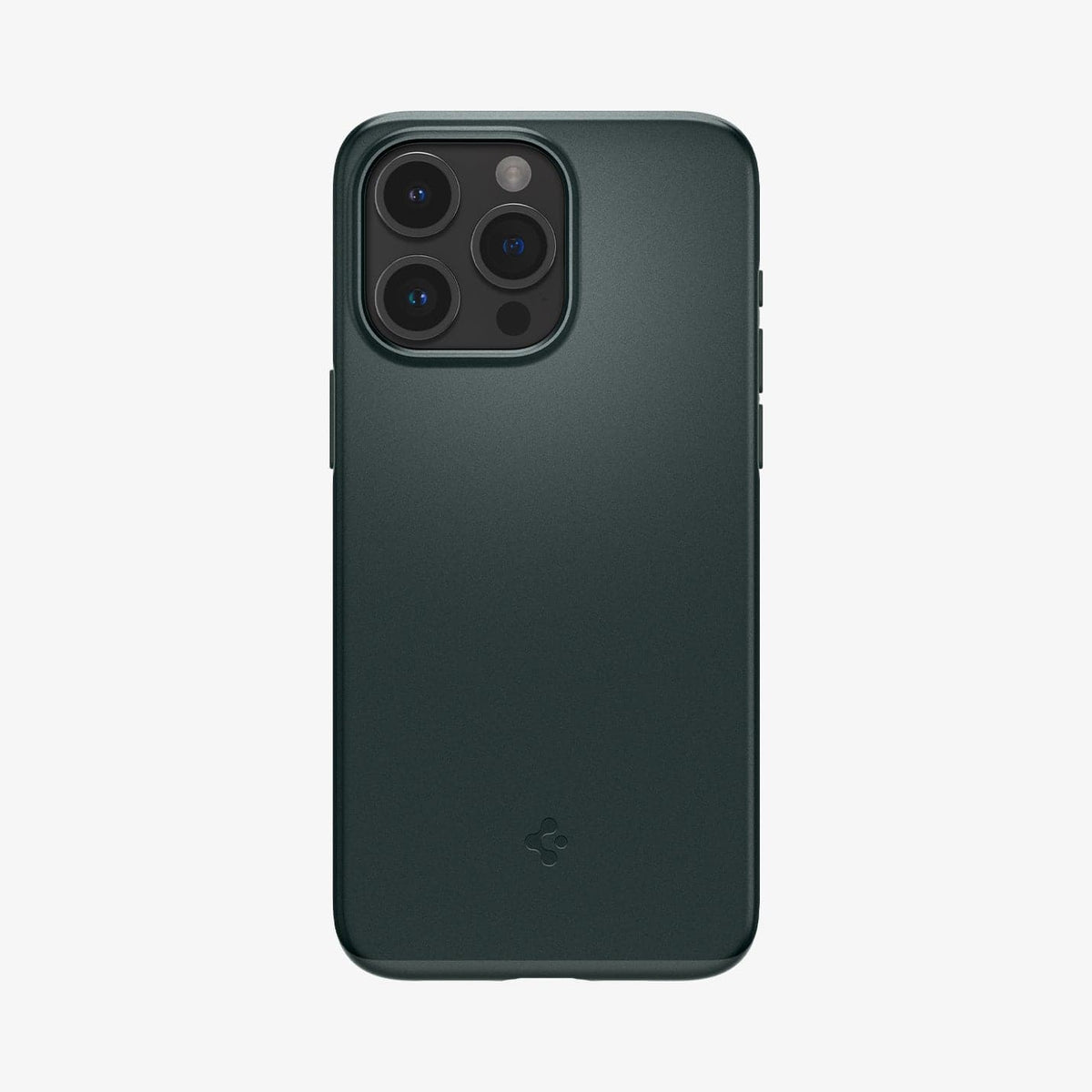 ACS06548 - iPhone 15 Pro Max Case Thin Fit in abyss green showing the back