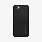 042CS20511 - iPhone 8 Series Liquid Air Case in Black showing the back