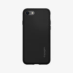 042CS20511 - iPhone SE Liquid Air case in black showing the back