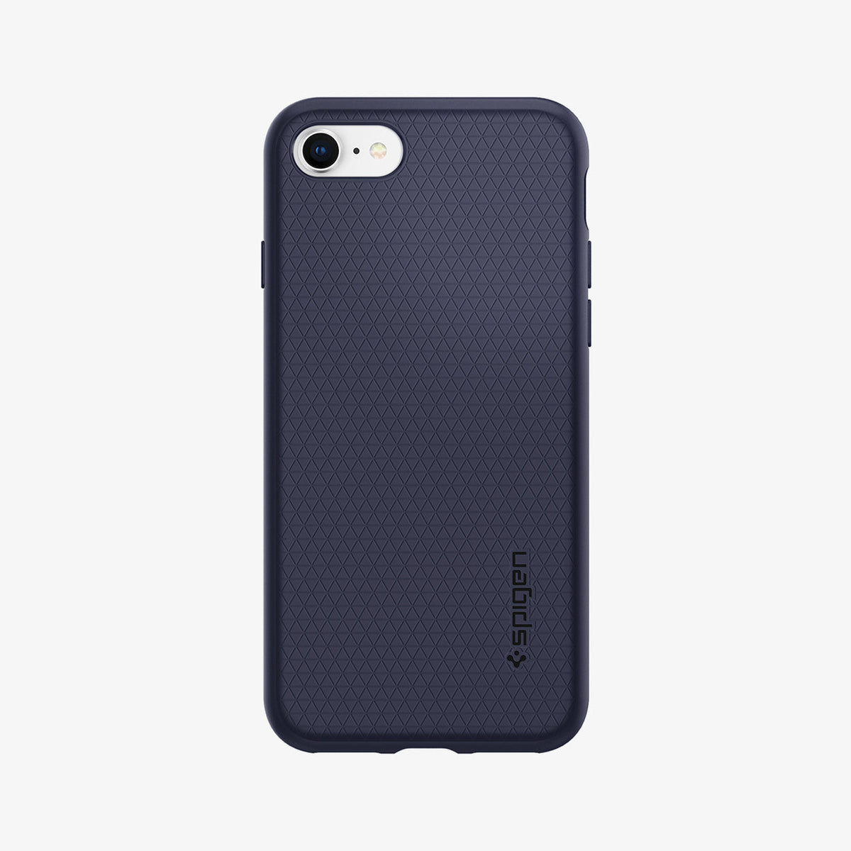 042CS21189 - iPhone SE Liquid Air case in midnight blue showing the back