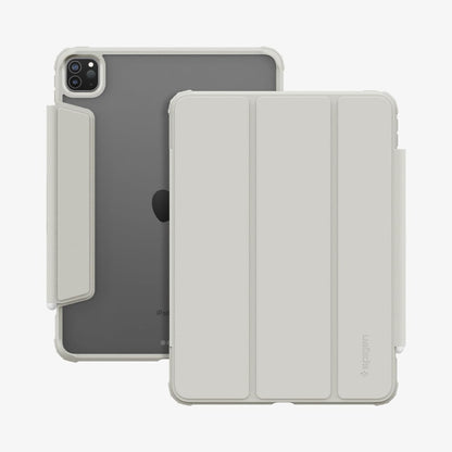 ACS06075 - iPad Pro 11" Case Air Skin Pro in gray showing the front and back