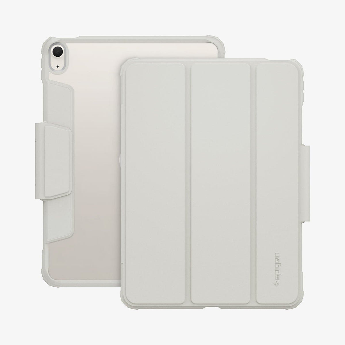 ACS06074 - iPad Air 10.9" Case Air Skin Pro in gray showing the back and front