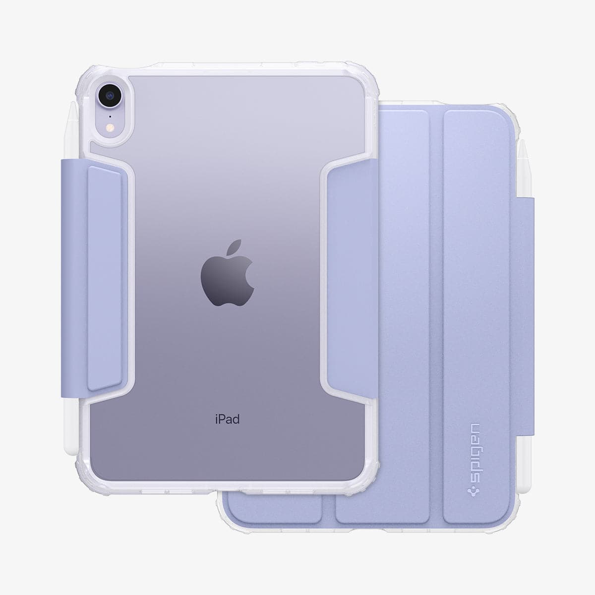 ACS03897 - iPad Mini 6 Case Ultra Hybrid Pro in lavender showing the front and back