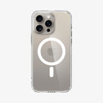 ACS06576 - iPhone 15 Pro Max Case Ultra Hybrid (MagFit) in crystal clear showing the back