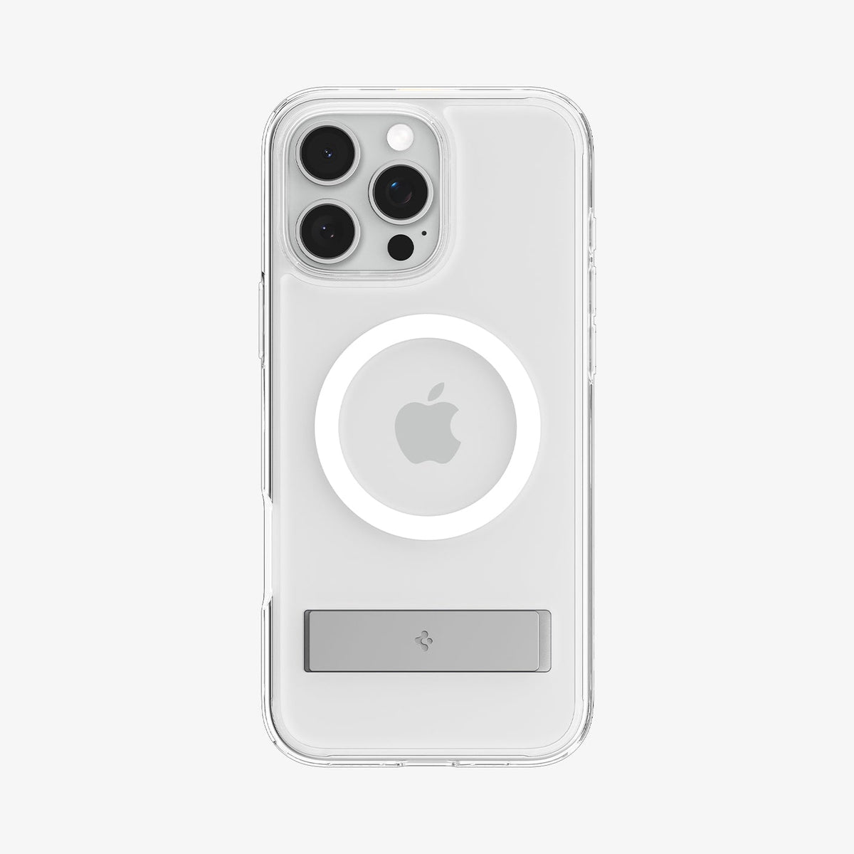 ACS08009 - iPhone 16 Pro Max Case Ultra Hybrid S (MagFit) in Crystal Clear showing the back