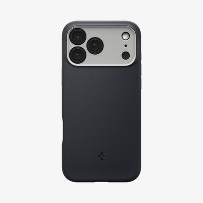 ACS09968 - iPhone 18 Pro / iPhone 17 Pro Nano Pop (Mag Fit) in Black Sesame showing a protective case with a smooth back, raised camera area, and contrasting button details