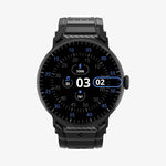 AMP07600 - Pixel Watch 5 (45mm) Rugged Band Matte Black showing the front and sides
