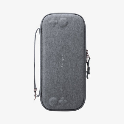 AGP10197 - Nintendo Switch 2 Klasden Pouch 2 in Charcoal Gray showing the front.