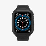 AMP02007 - Apple Watch Series (44mm) Case Liquid Air Pro in black showing the front