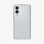 ACS09425 - Galaxy S25 Edge Case Liquid Crystal in Crystal Clear showing the back